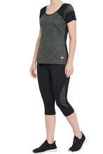 Load image into Gallery viewer, Gym Sports Active wear Top with Capri-Purple
