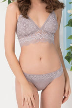 Load image into Gallery viewer, Lace Non Padded Non Wired Bralette &amp; Low-Waist Bikini
